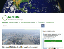 Tablet Screenshot of geohilfe.de
